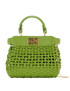 Nano Peekaboo, &pound;995, Handbags, Green, Leather, Front view